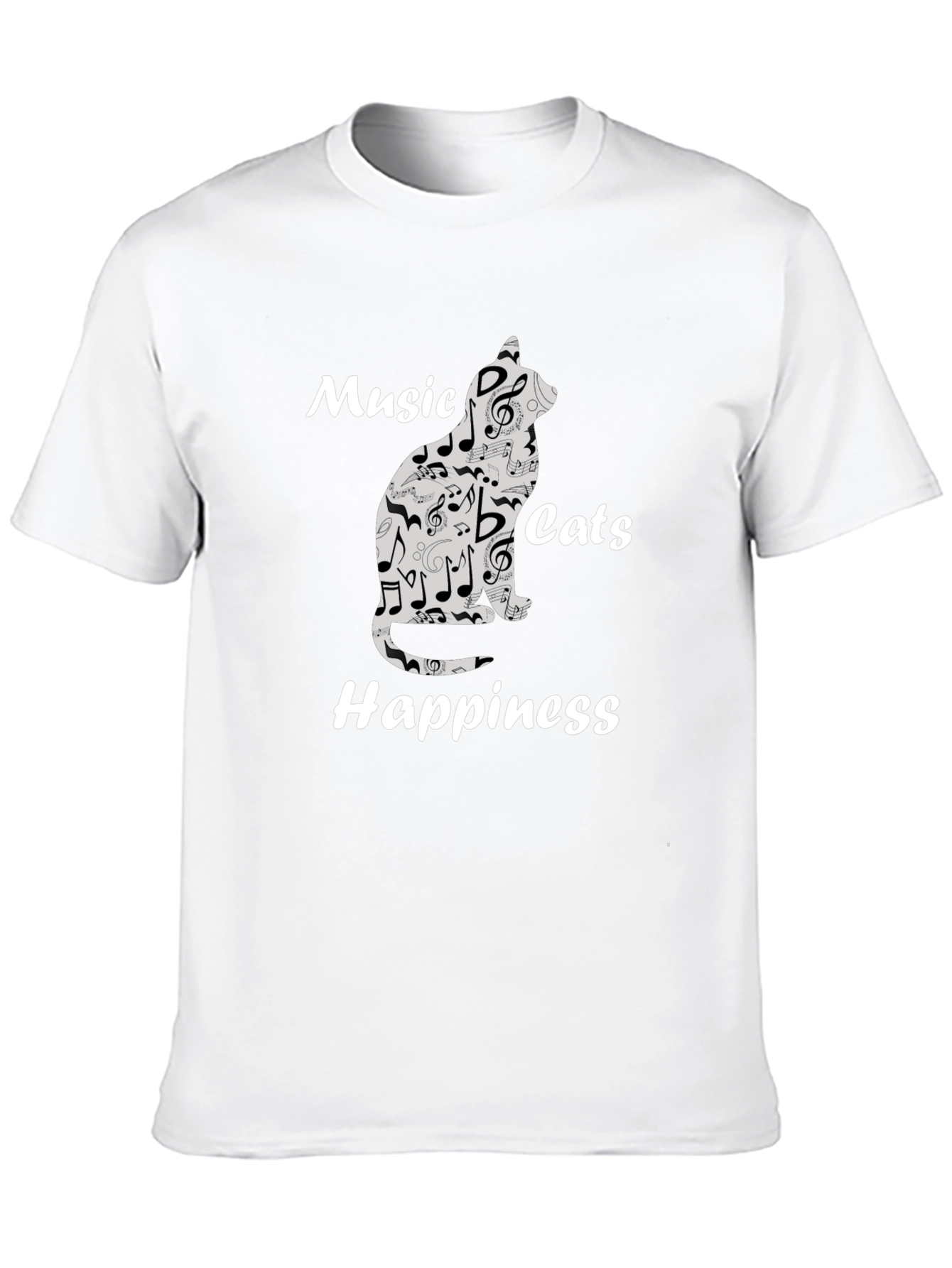 Music Cats Happiness Graphic Tee
