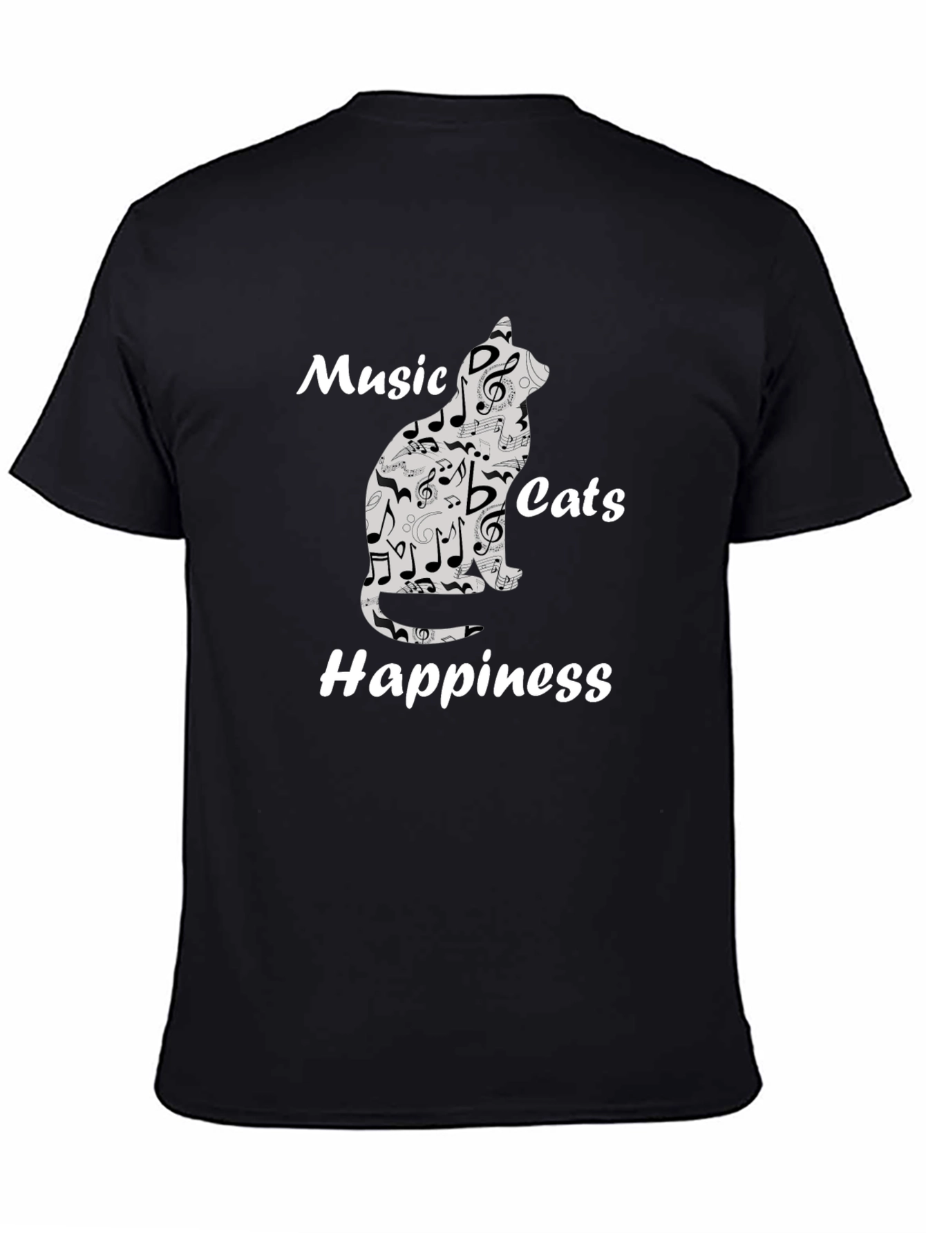 Music Cats Happiness Graphic Tee