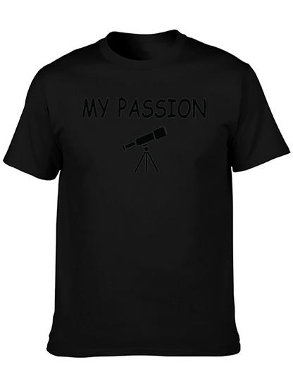 My Passion Astronomy Telescope Black T-Shirt