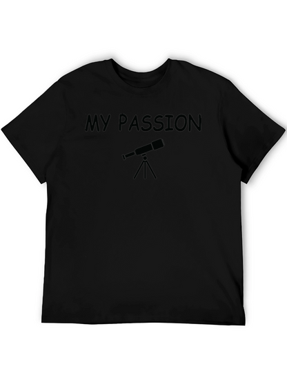 My Passion Astronomy Telescope Black T-Shirt