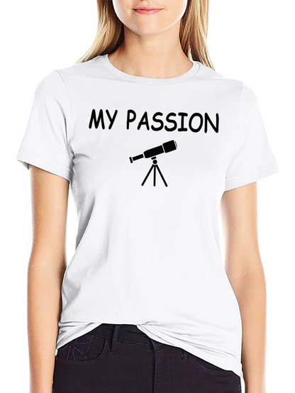 My Passion Astronomy Telescope Black T-Shirt
