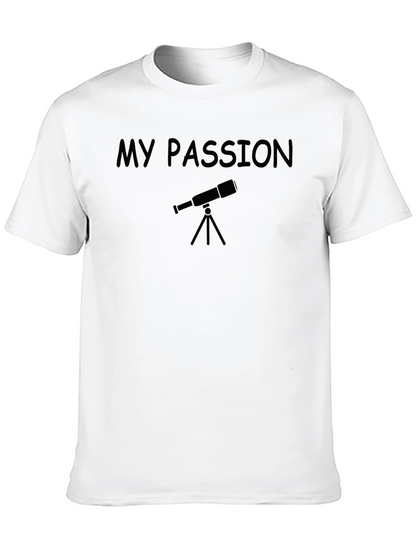 My Passion Astronomy Telescope Black T-Shirt