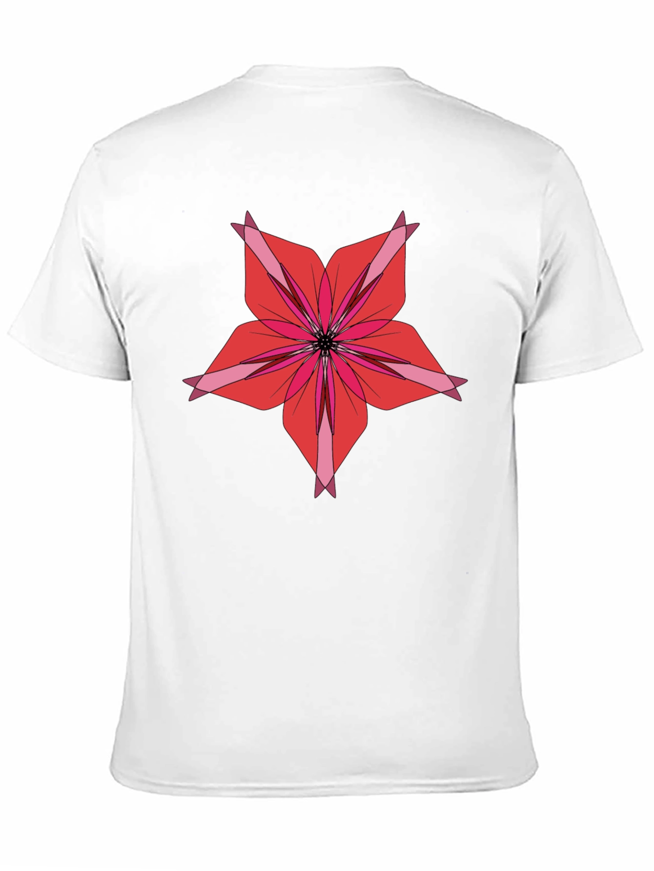 Floral Graphic Print Black T-Shirt