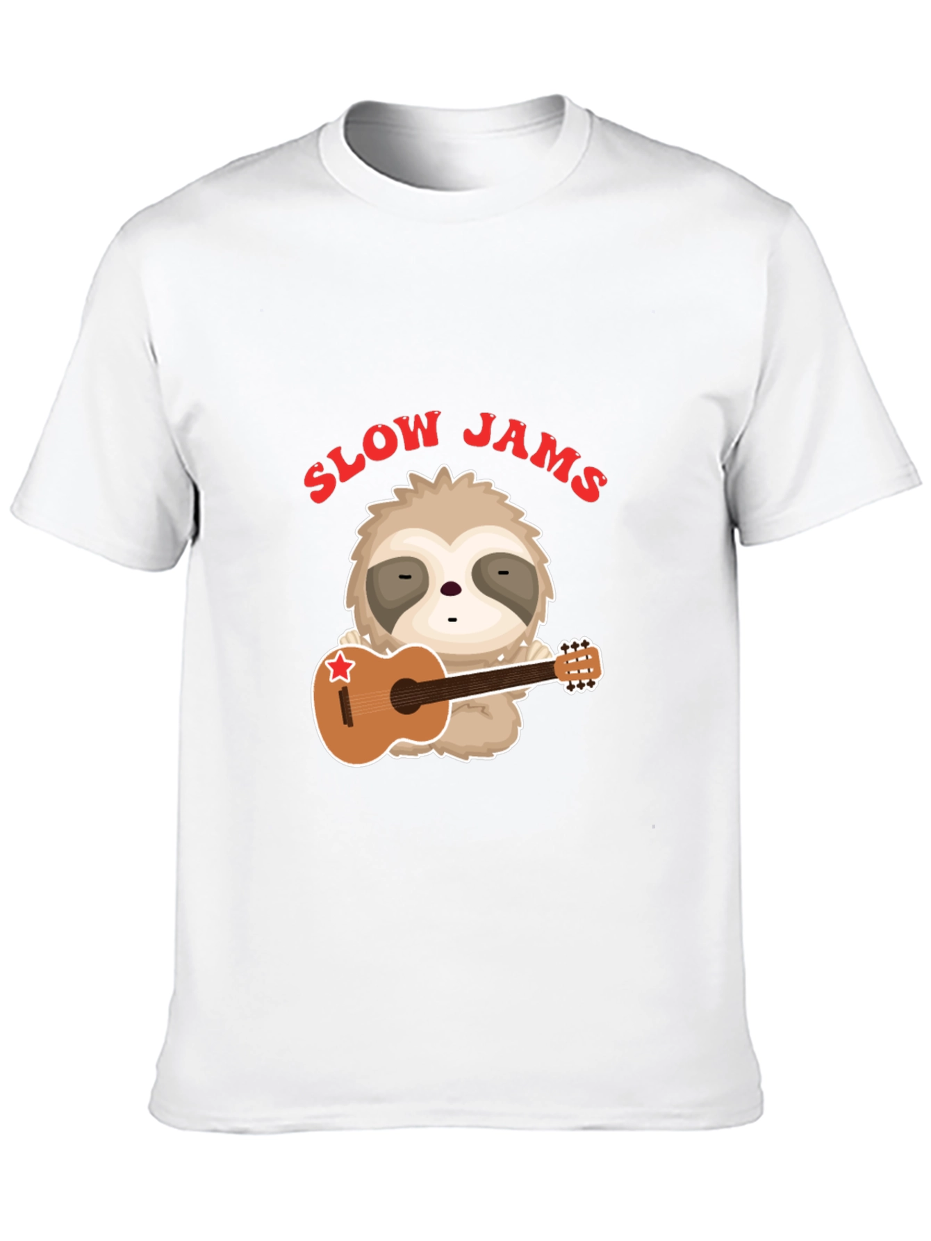 Slow Jams Sloth Graphic T-Shirt - Music Lover Tee