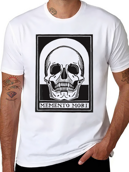 Memento Mori Skull T-Shirt - Dark Graphic Tee