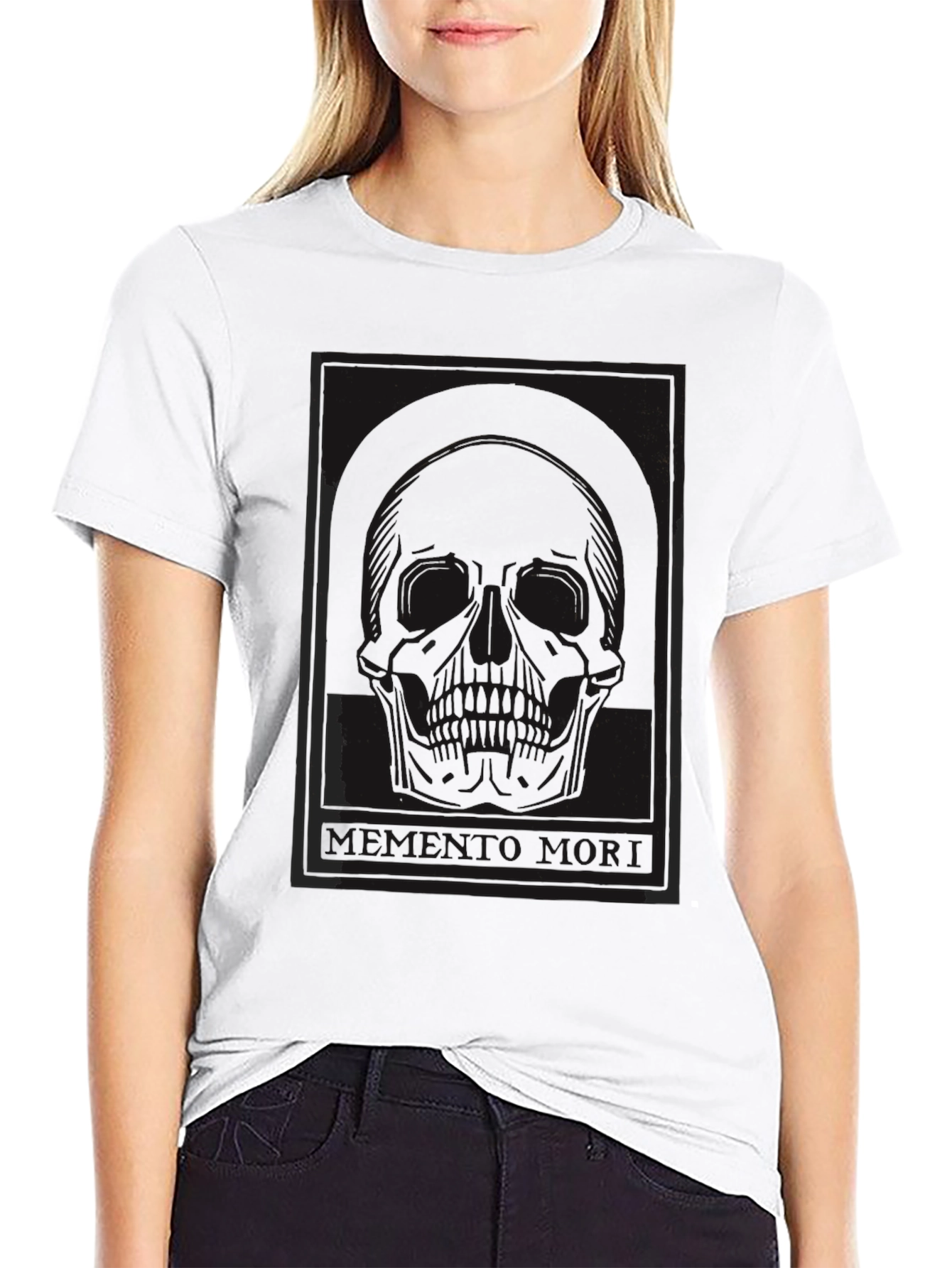 Memento Mori Skull T-Shirt - Dark Graphic Tee