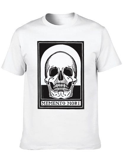 Memento Mori Skull T-Shirt - Dark Graphic Tee
