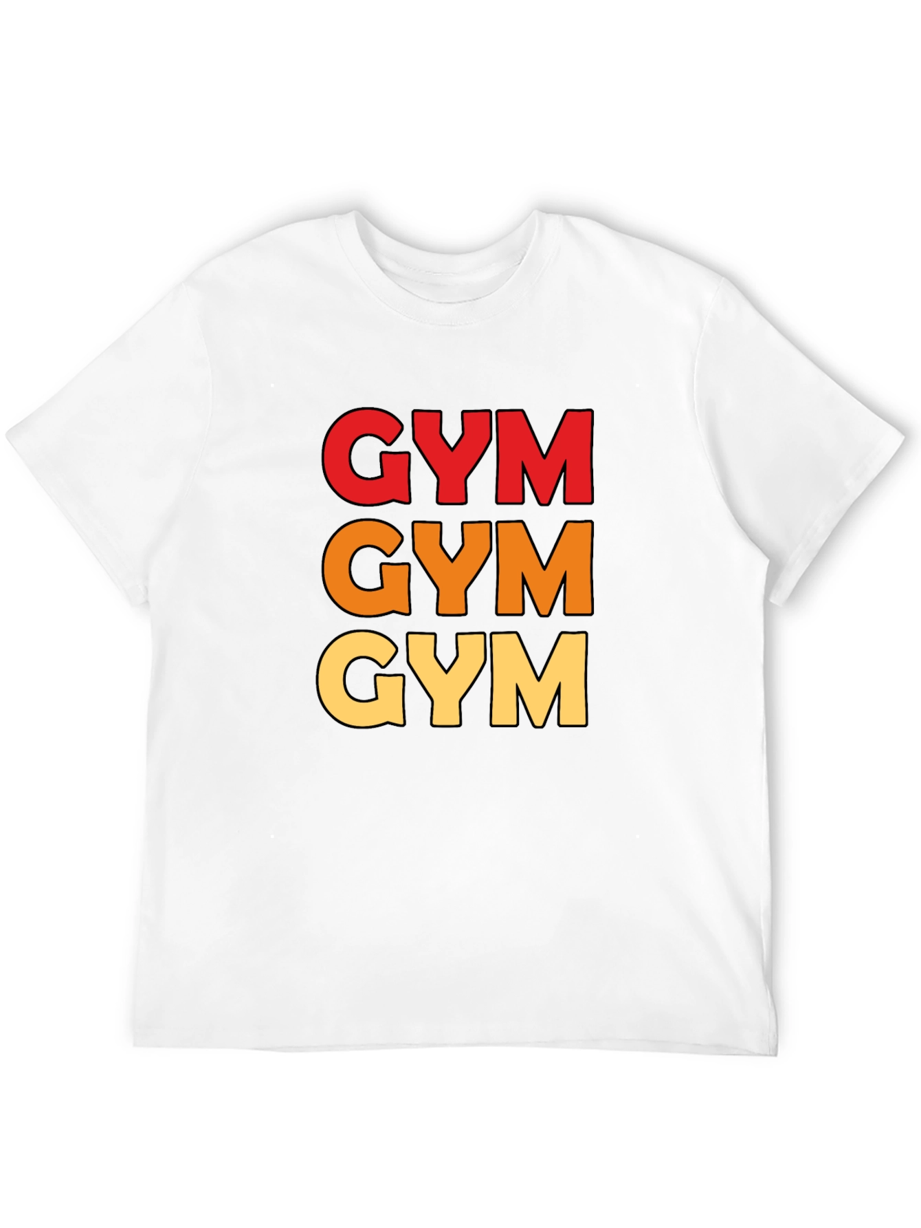Triple GYM Text Tee - Workout Ready