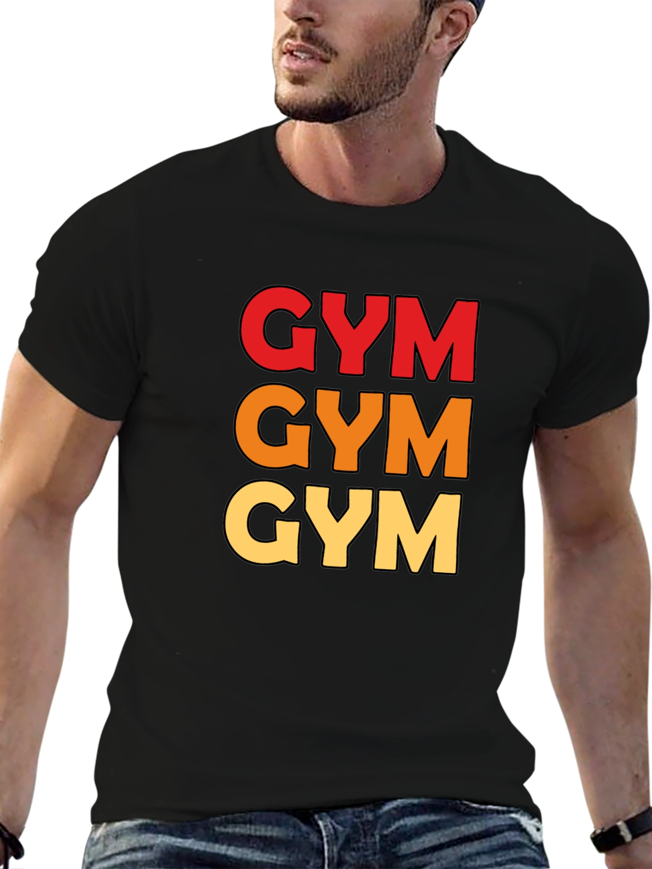 Triple GYM Text Tee - Workout Ready