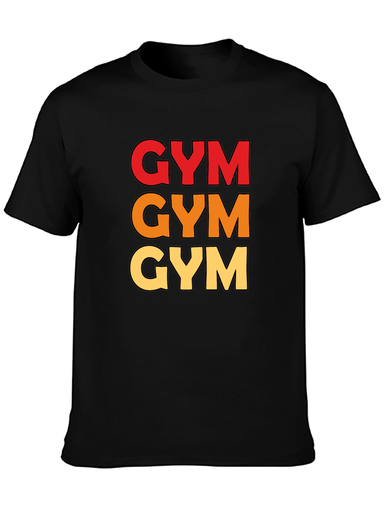Triple GYM Text Tee - Workout Ready