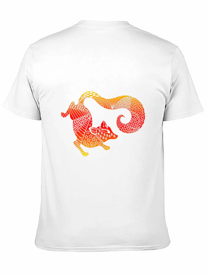 Fox Graphic Black T-Shirt Unique Design