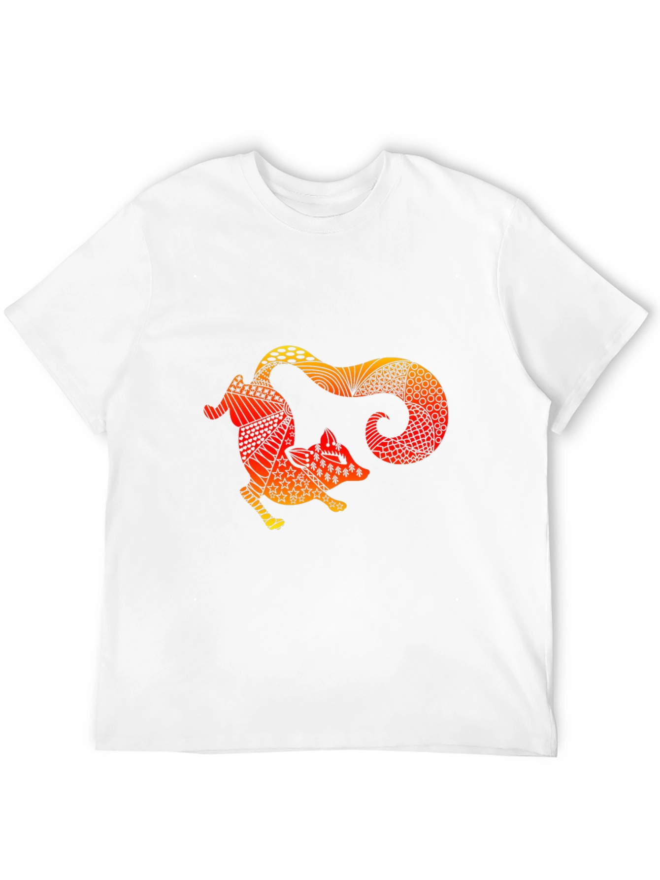 Fox Graphic Black T-Shirt Unique Design