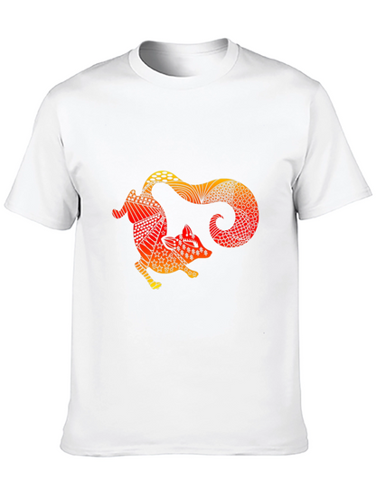 Fox Graphic Black T-Shirt Unique Design