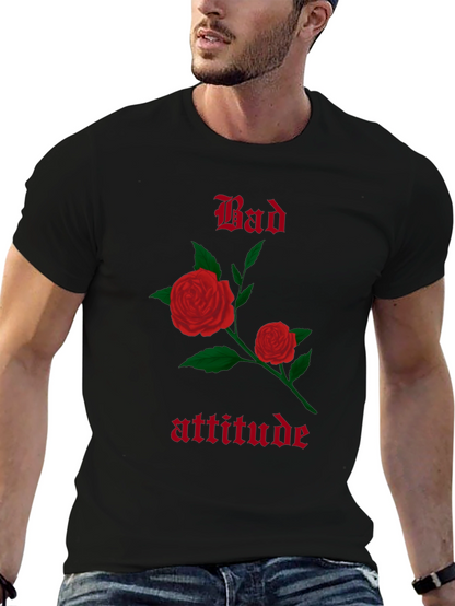 Bad Attitude Rose Graphic T-Shirt