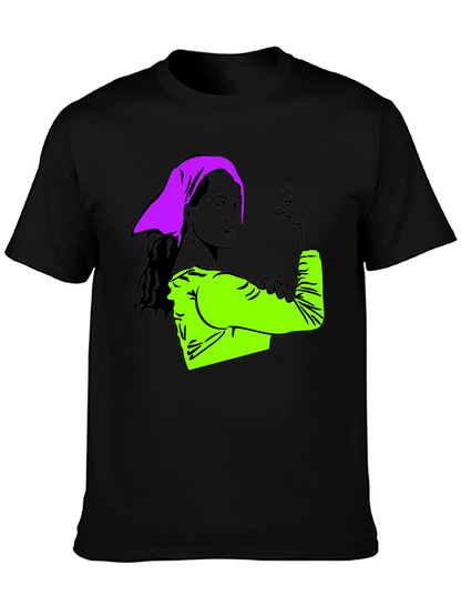 Feminist Empowerment Graphic Tee - Rosie the Riveter Style