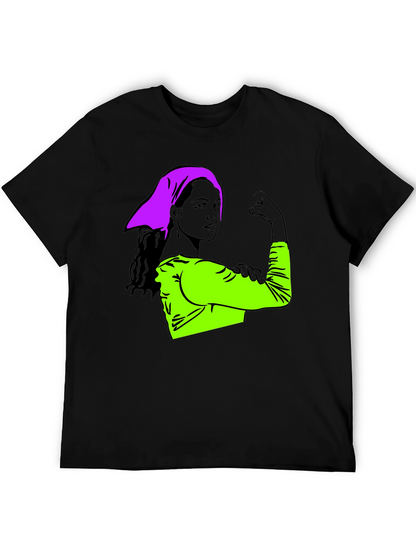 Feminist Empowerment Graphic Tee - Rosie the Riveter Style