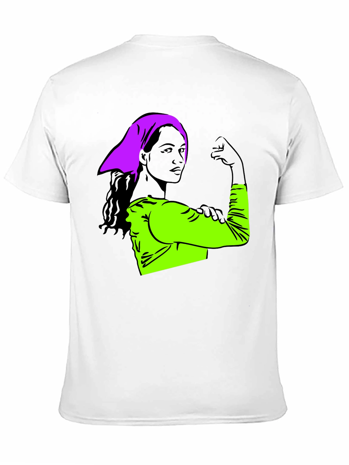 Feminist Empowerment Graphic Tee - Rosie the Riveter Style