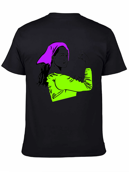 Feminist Empowerment Graphic Tee - Rosie the Riveter Style