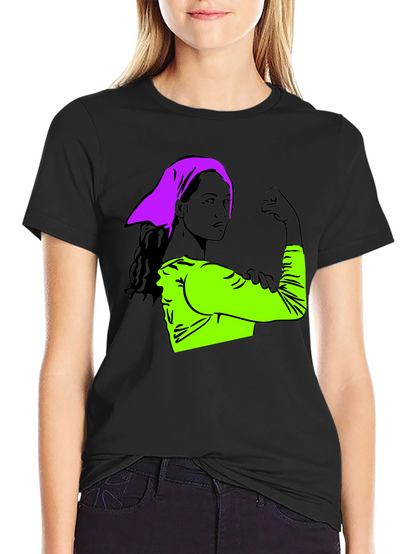 Feminist Empowerment Graphic Tee - Rosie the Riveter Style