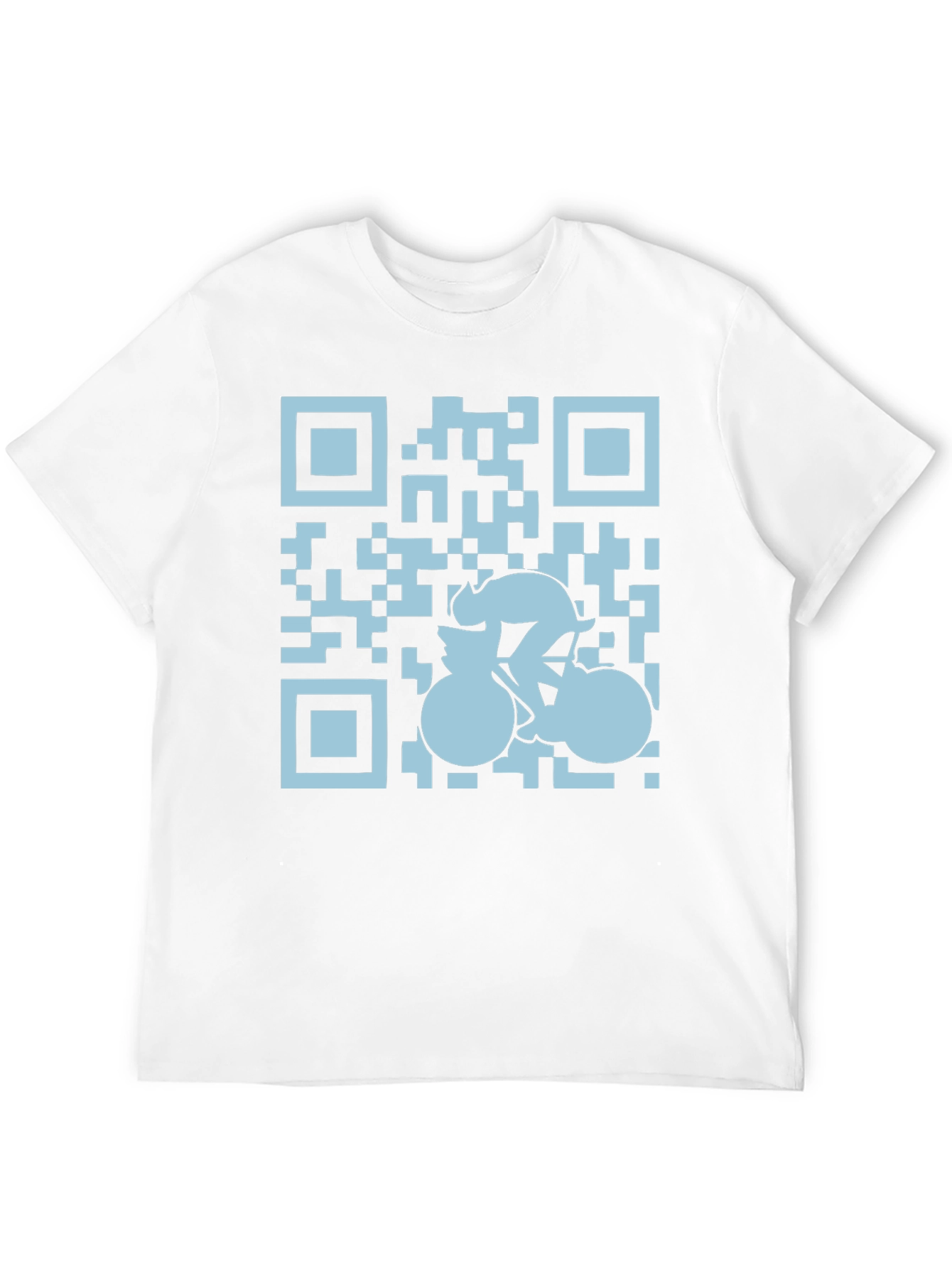 QR Code Cyclist Graphic Tee