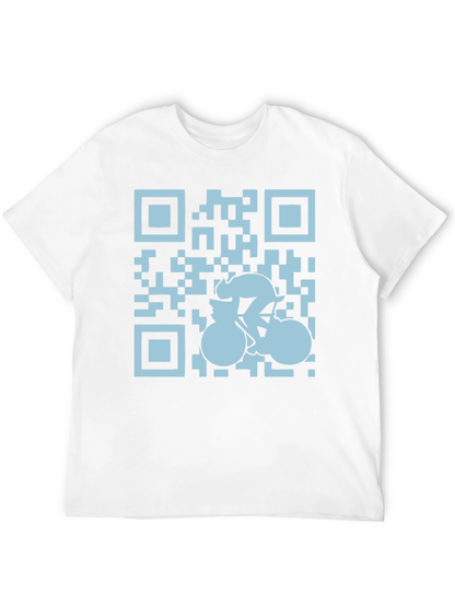 QR Code Cyclist Graphic Tee