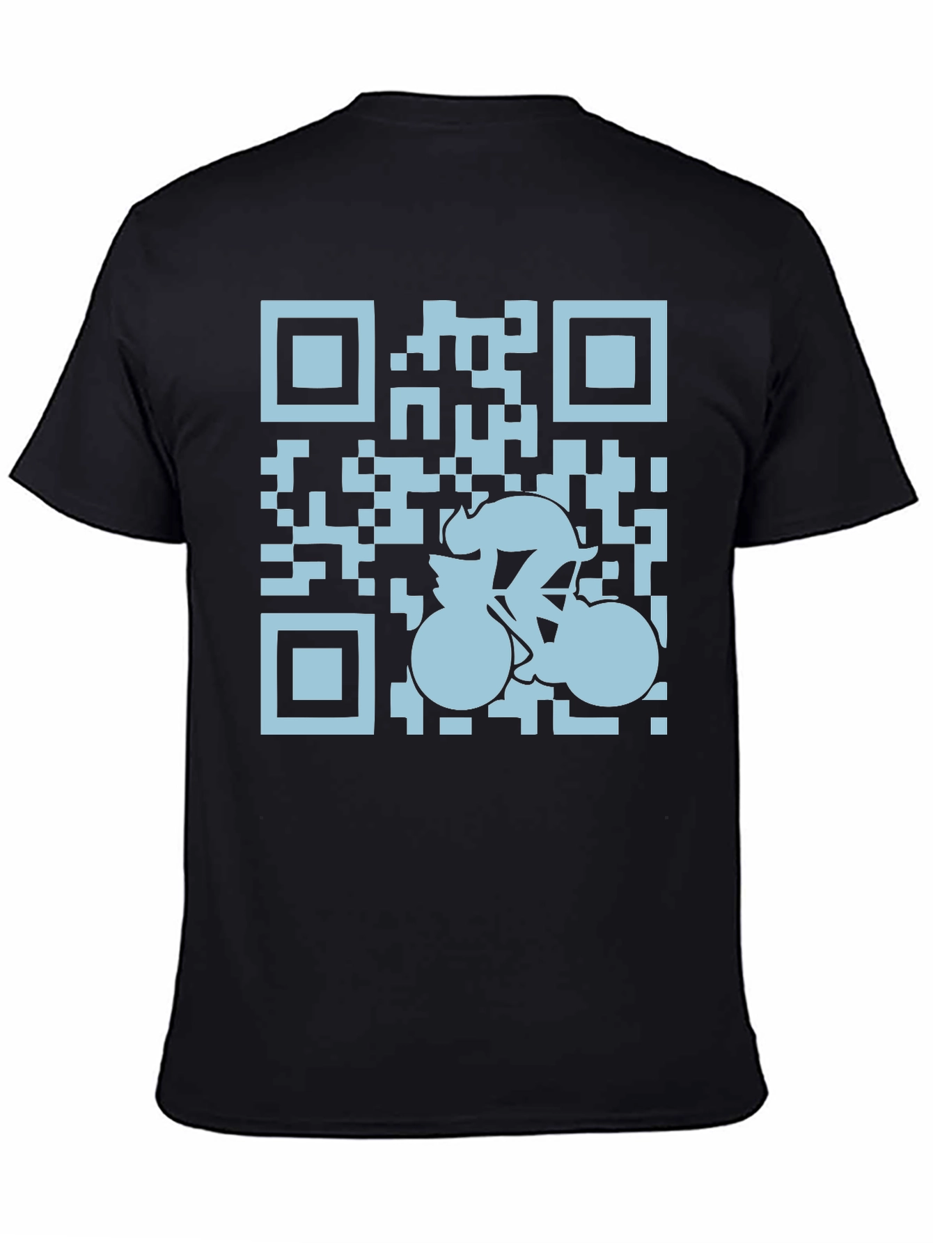 QR Code Cyclist Graphic Tee