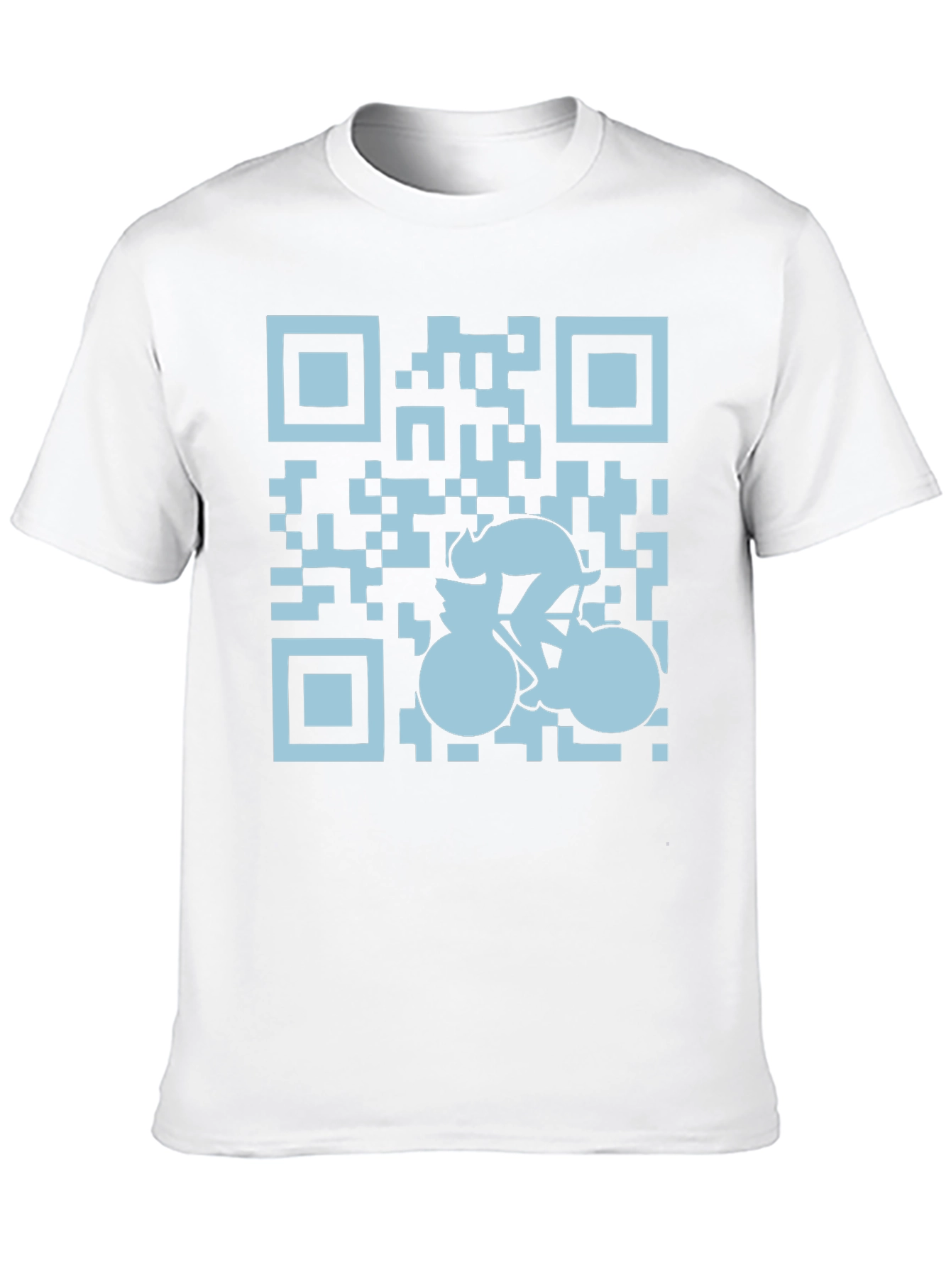QR Code Cyclist Graphic Tee