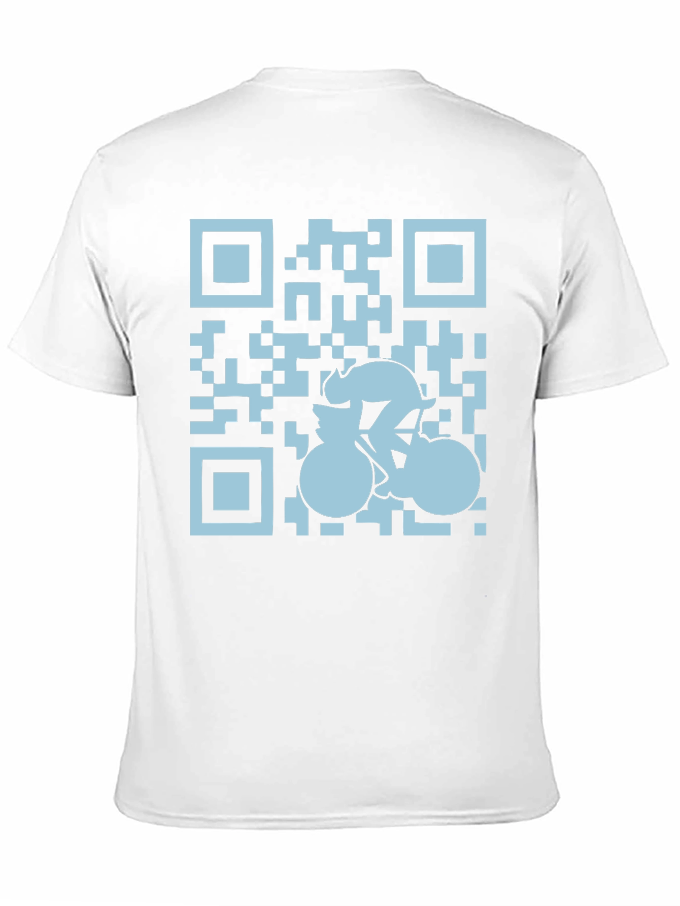 QR Code Cyclist Graphic Tee