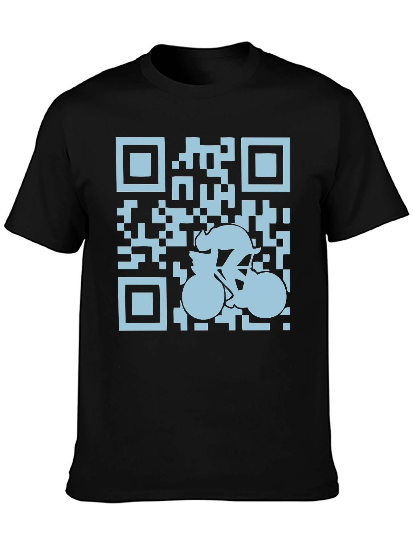 QR Code Cyclist Graphic Tee