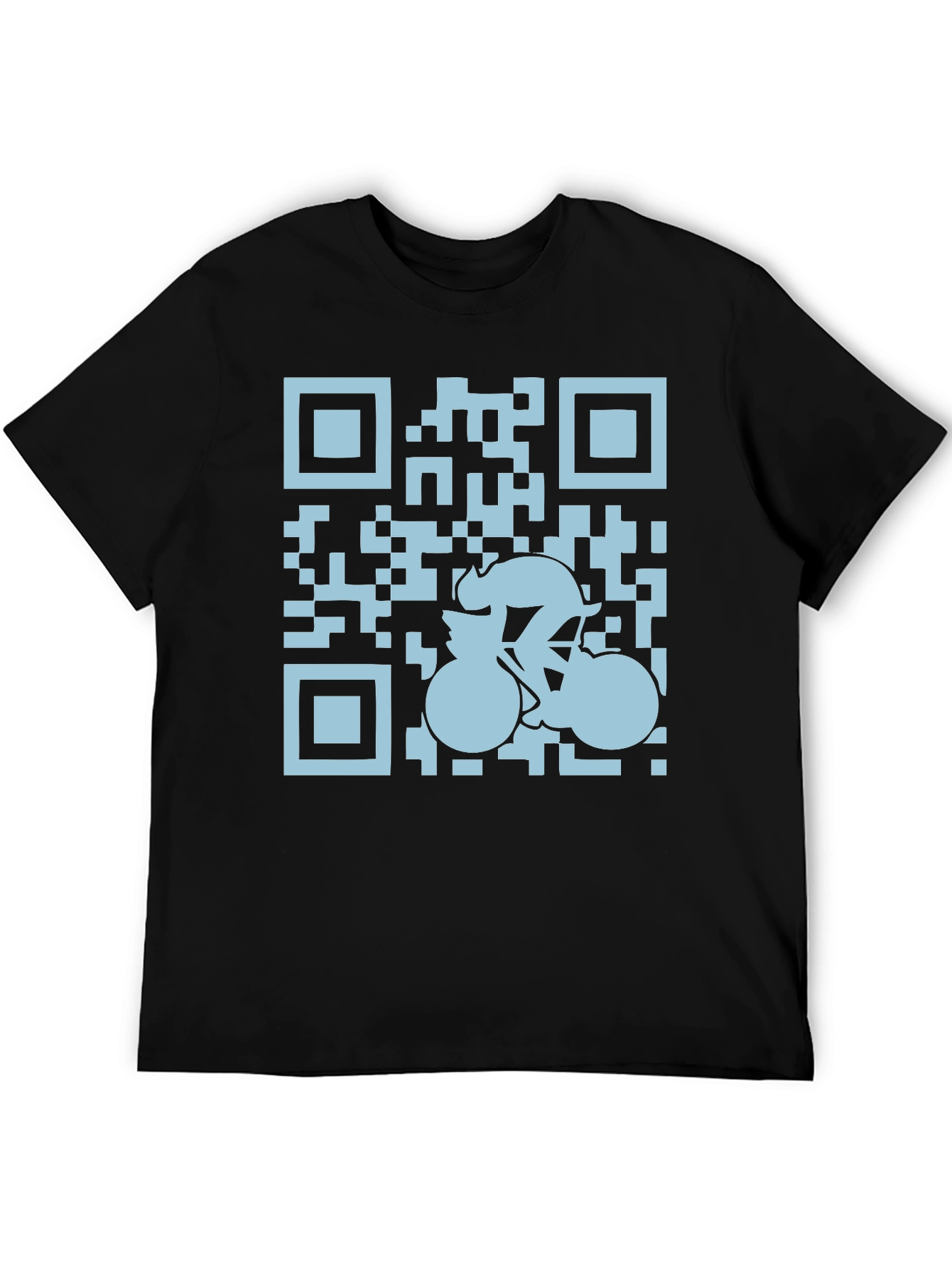 QR Code Cyclist Graphic Tee