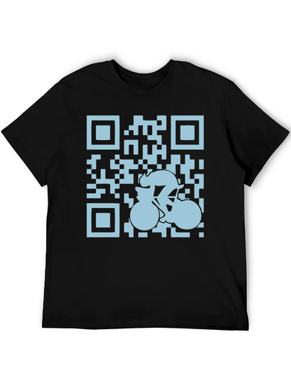 QR Code Cyclist Graphic Tee