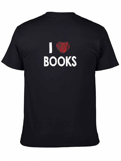 I Heart Books Graphic T-Shirt - Black