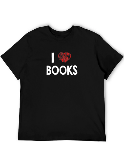 I Heart Books Graphic T-Shirt - Black
