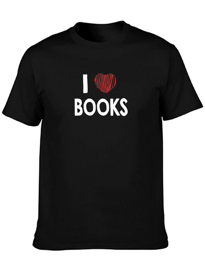 I Heart Books Graphic T-Shirt - Black
