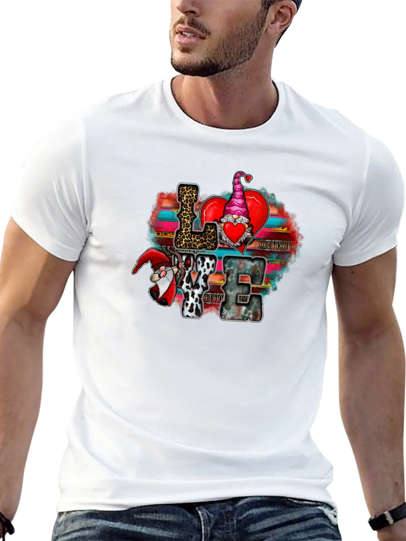 LOVE Gnome Valentines Day T-Shirt