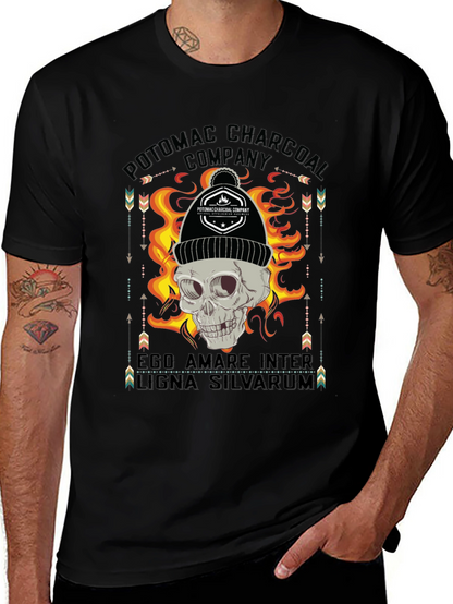 Potomac Charcoal Skull Graphic T-Shirt