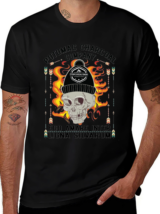 Potomac Charcoal Skull Graphic T-Shirt