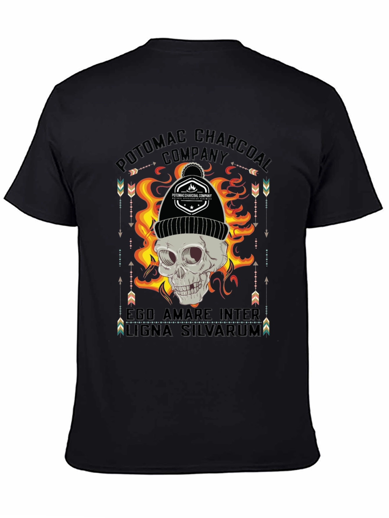 Potomac Charcoal Skull Graphic T-Shirt