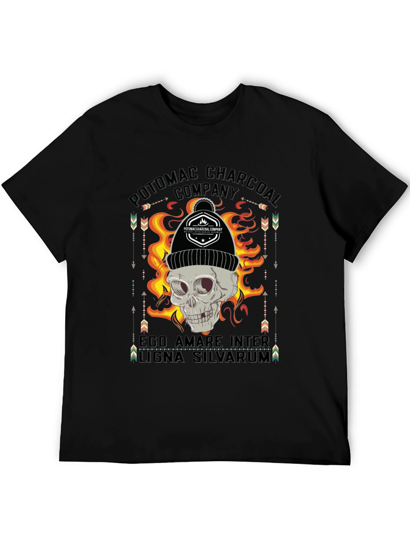 Potomac Charcoal Skull Graphic T-Shirt