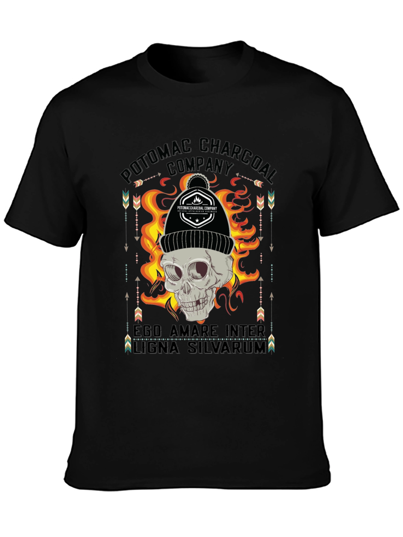 Potomac Charcoal Skull Graphic T-Shirt