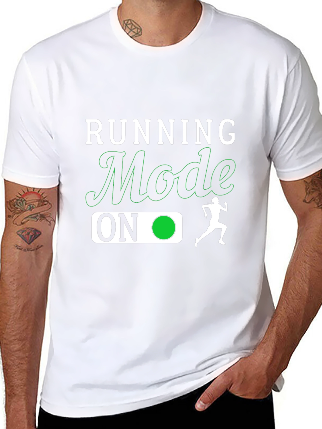 Running Mode On Graphic T-Shirt