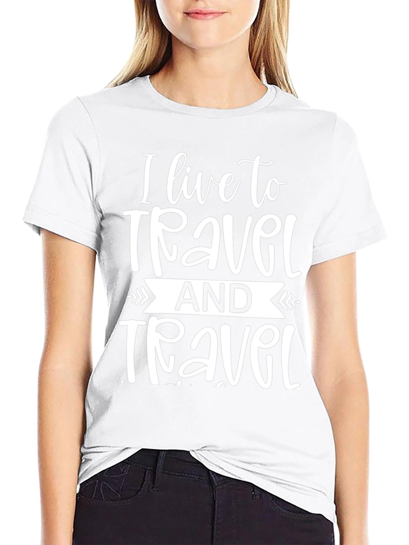I Live to Travel Graphic T-Shirt