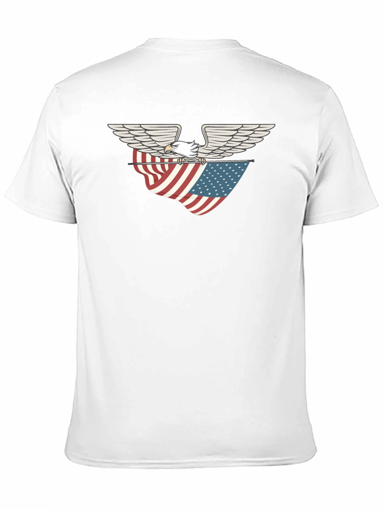 Eagle & American Flag Graphic T-Shirt