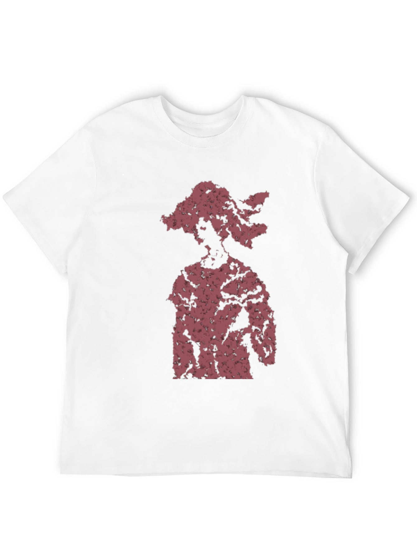 Abstract Figure Graphic Tee - Black Cotton Blend