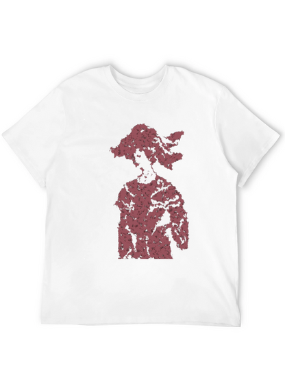 Abstract Figure Graphic Tee - Black Cotton Blend