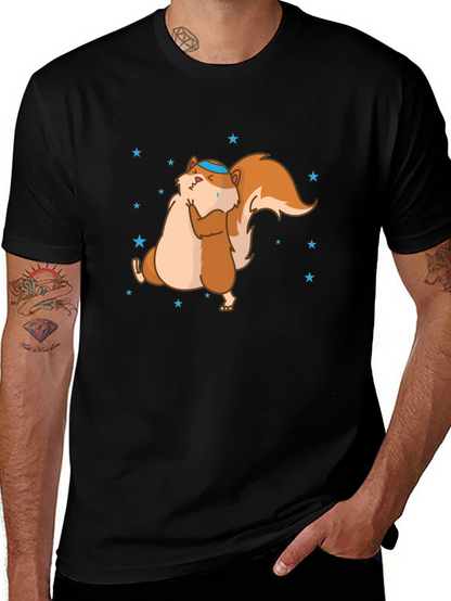 Funny Squirrel Hug T-Shirt - Unisex Cotton Tee