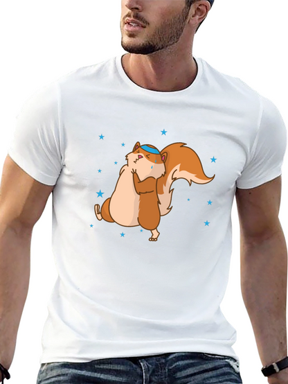 Funny Squirrel Hug T-Shirt - Unisex Cotton Tee