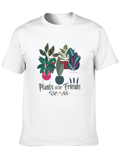Plants are Friends Black Graphic Tee