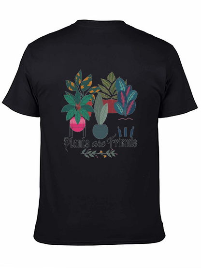 Plants are Friends Black Graphic Tee