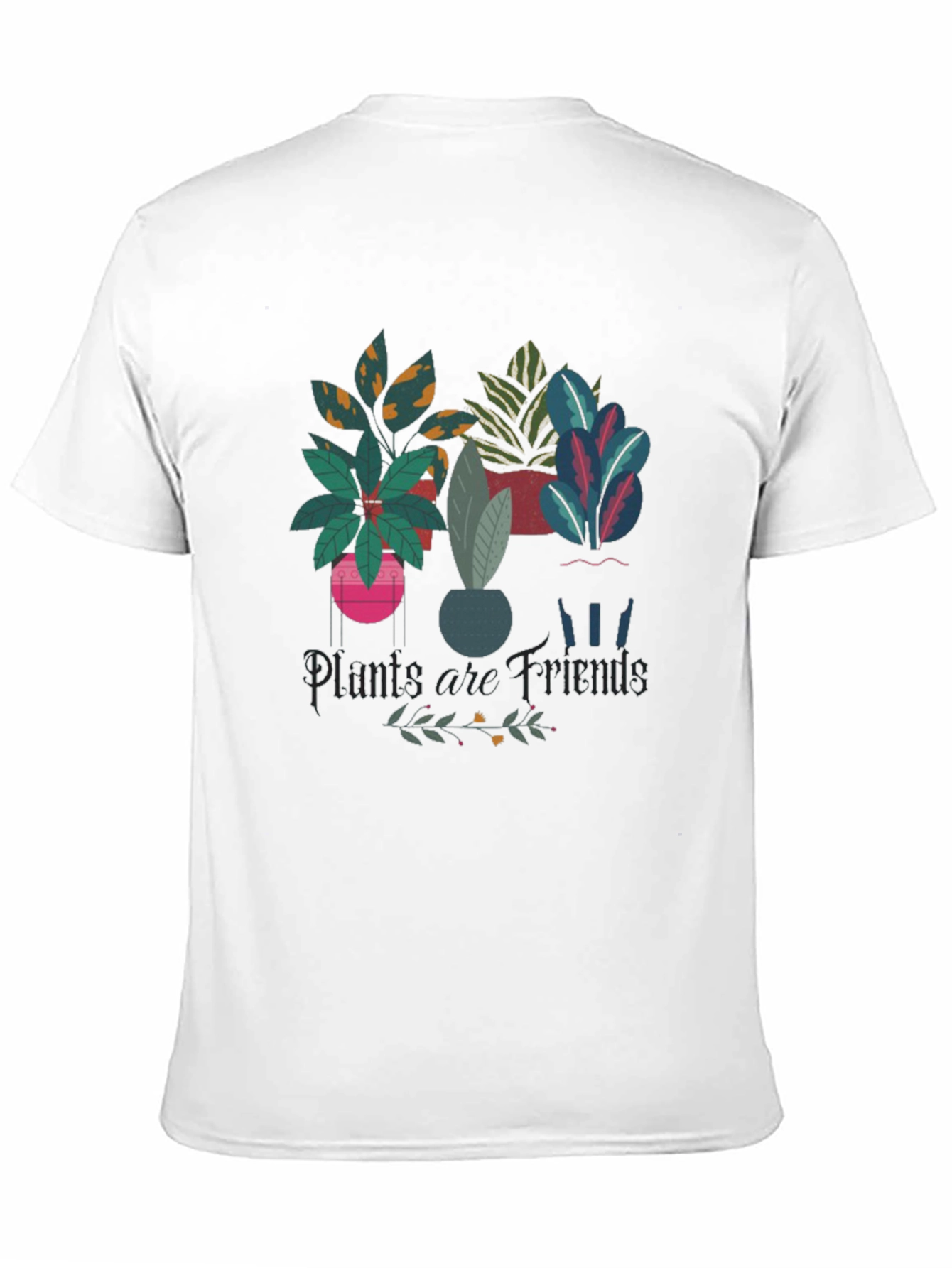 Plants are Friends Black Graphic Tee